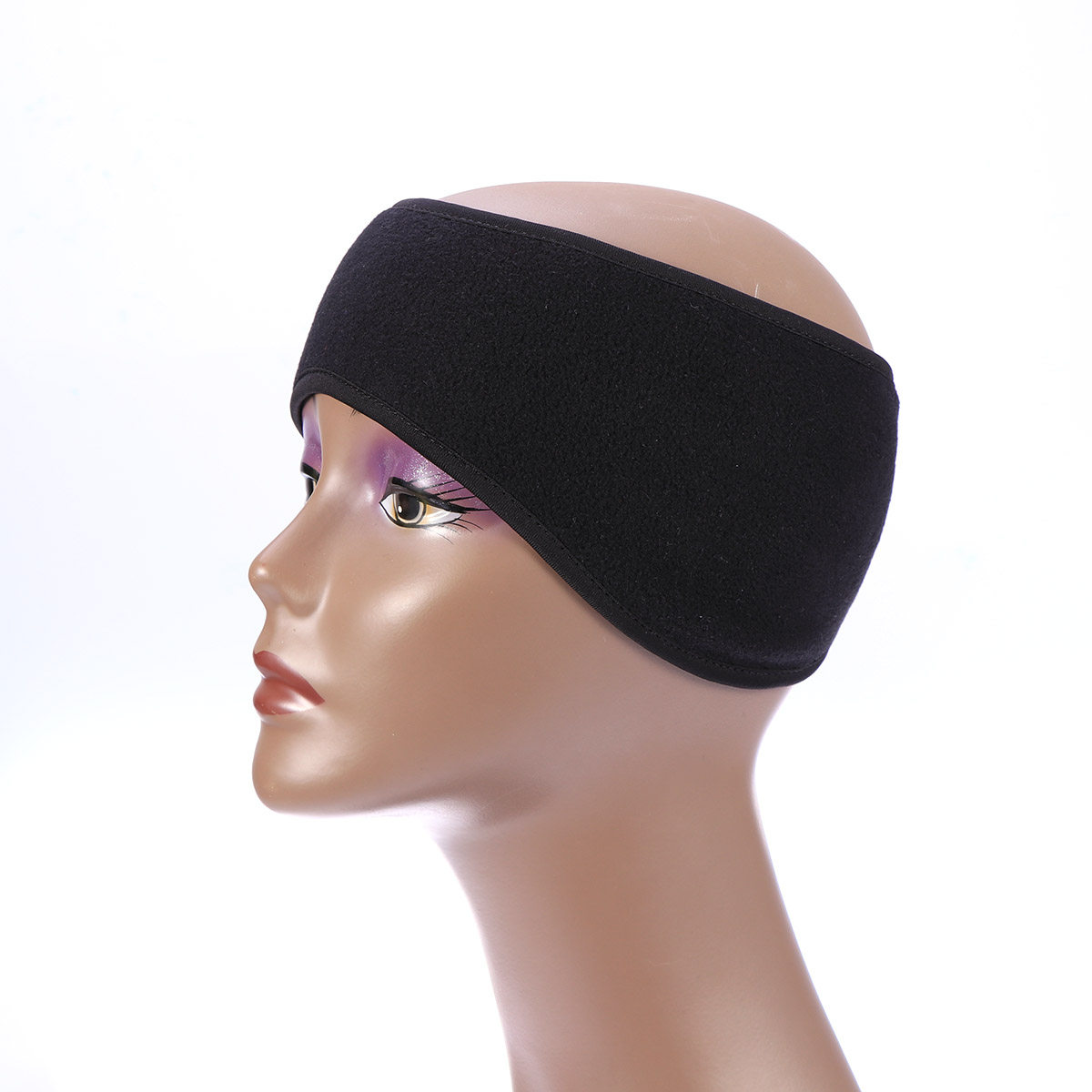 Fleece Ear Warmer Band - Bandeau chauffant pour les oreilles, noir,