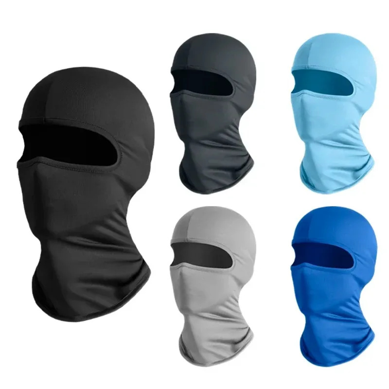 Balaclava Ski Mask - Cagoule intégrale rafraîchissante en soie glacée,