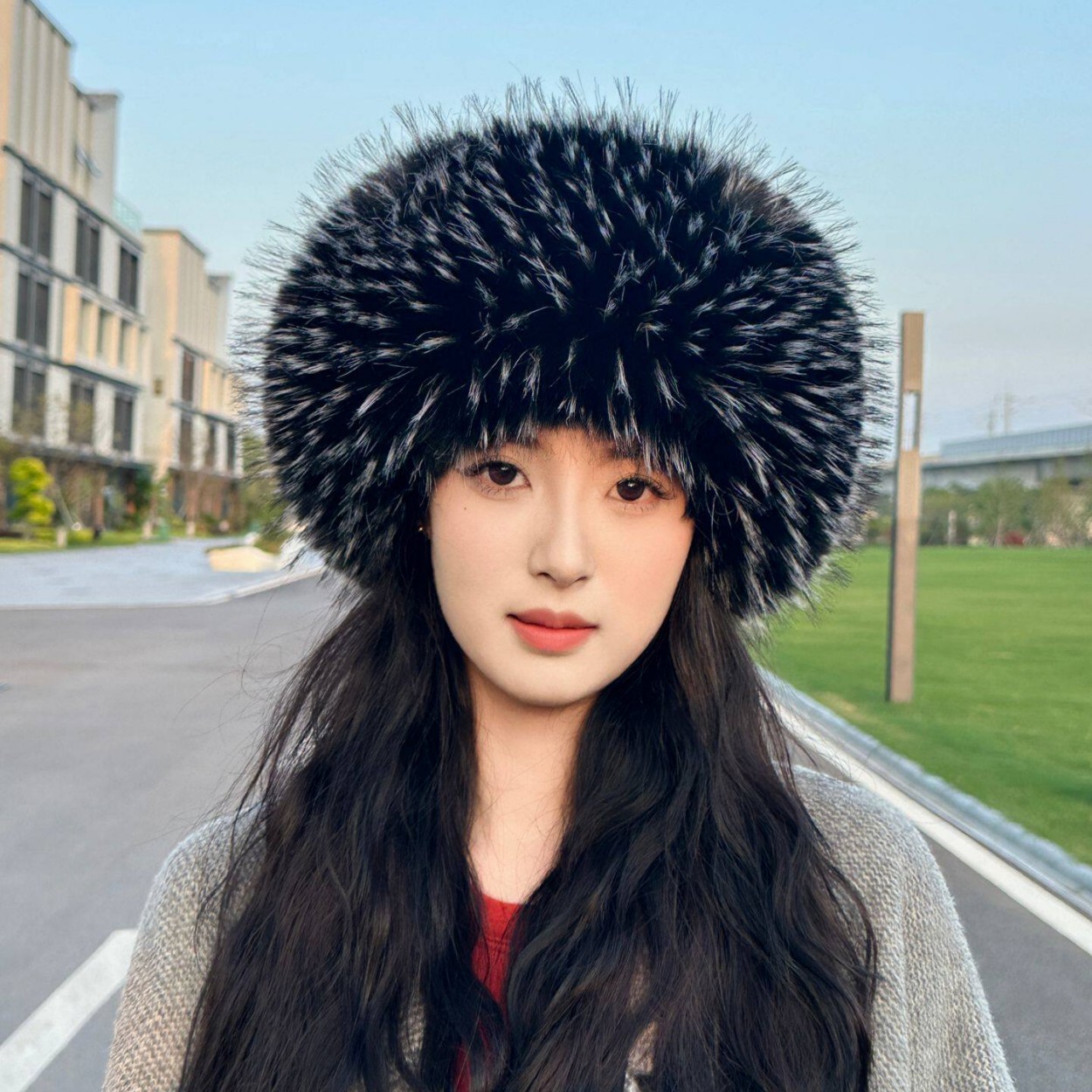 Chapeau circulaire ouvert en f - Knit Beanie Hat Warm avis et prix
