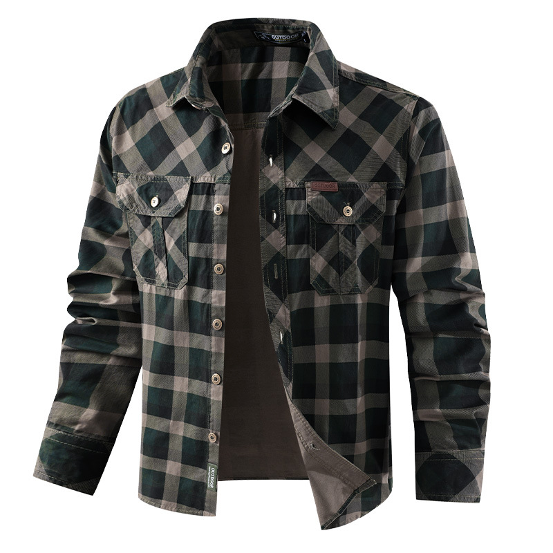 Chemise à carreaux en pur coto - Flannel Shirt Lined avis et prix